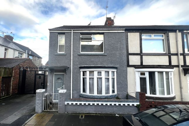 Thumbnail End terrace house for sale in Cornwall Street, Hartlepool