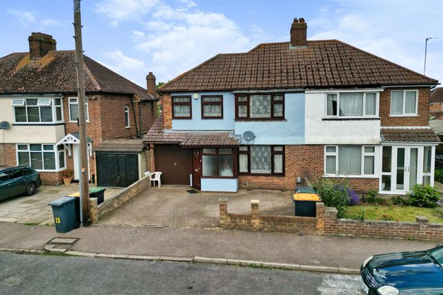 Thumbnail Semi-detached house for sale in Ditmas Avenue, Kempston, Bedford