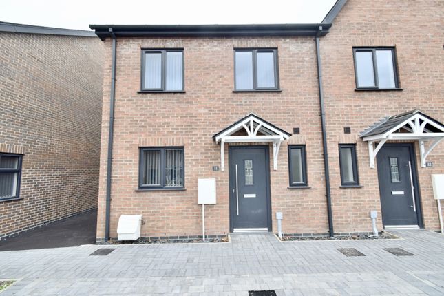 Thumbnail End terrace house for sale in Willow Close, Leicester