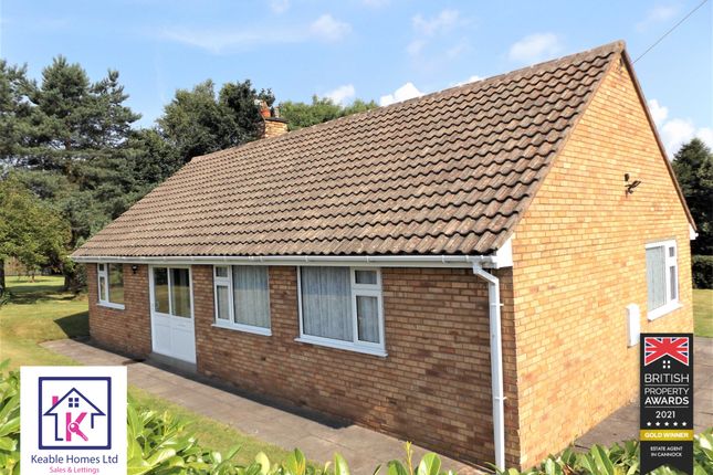 Thumbnail Detached bungalow to rent in Watling Street, Cannock, Staffordshire