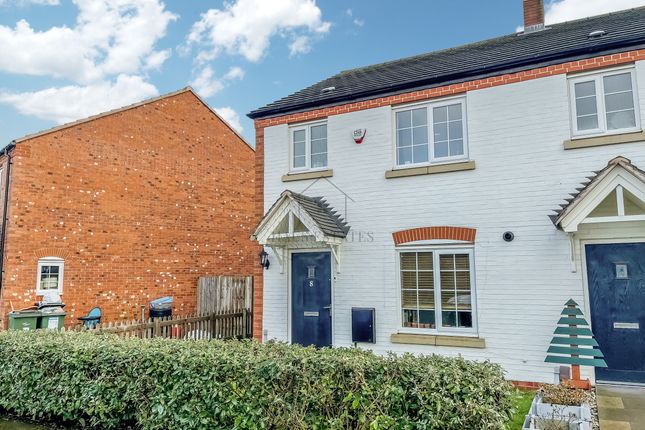 Thumbnail Town house for sale in Kirkwood Close, Leicester Forest East, Leicester, Leicestershire
