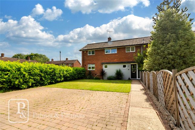 Thumbnail End terrace house for sale in Foxhall Fields, East Bergholt, Colchester, Suffolk