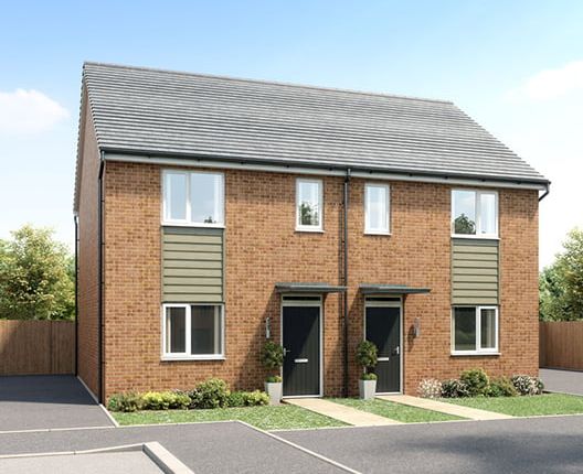 Thumbnail Semi-detached house for sale in "The Lawrence" at Acacia Lane, Branston, Burton-On-Trent