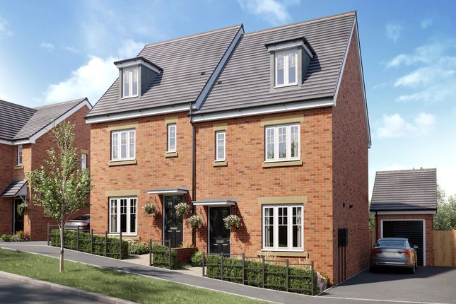Thumbnail Semi-detached house for sale in "The Whinfell" at Welbeck Road, Bolsover, Chesterfield