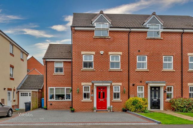 Thumbnail End terrace house for sale in Lupin Drive, Huntington, Cannock
