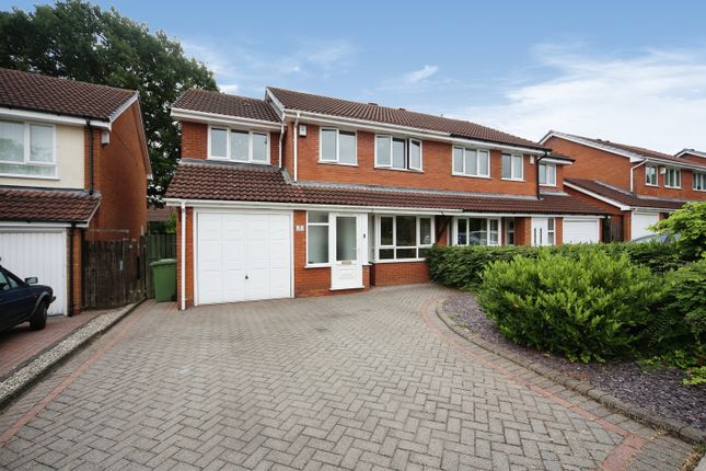 Thumbnail Semi-detached house for sale in Woodbury Grove, Solihull