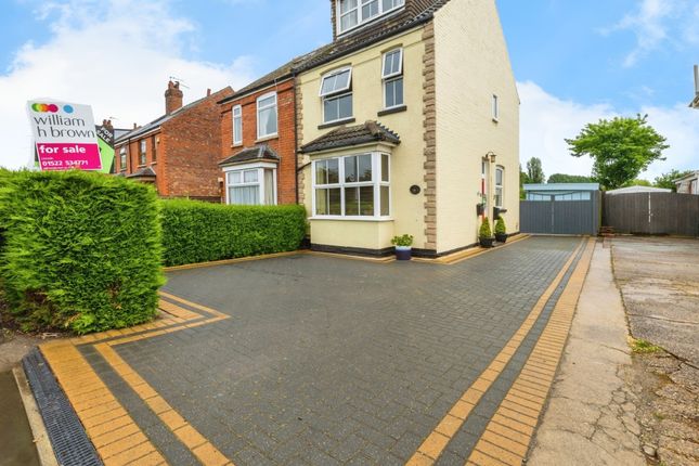 Thumbnail Semi-detached house for sale in Station Road, North Hykeham, Lincoln
