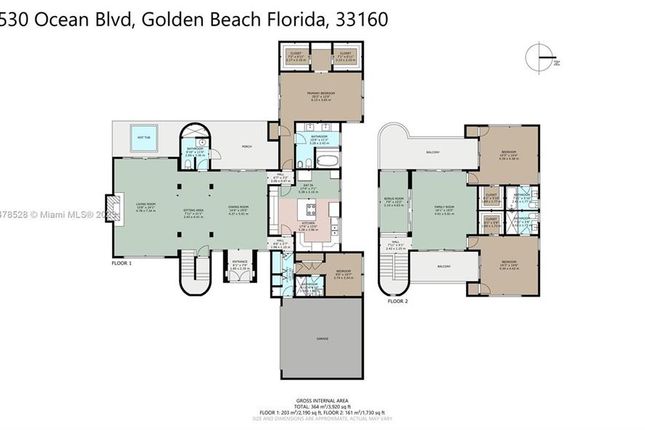 Property for sale in 530 Ocean Blvd, Golden Beach, Florida, 33160, United States Of America