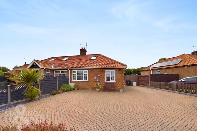 Thumbnail Semi-detached bungalow for sale in Oval Road, Costessey, Norwich