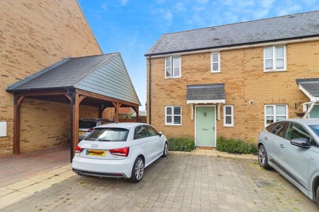 Thumbnail End terrace house for sale in Collingwood Gardens, Brooklands, Milton Keynes, Buckinghamshire