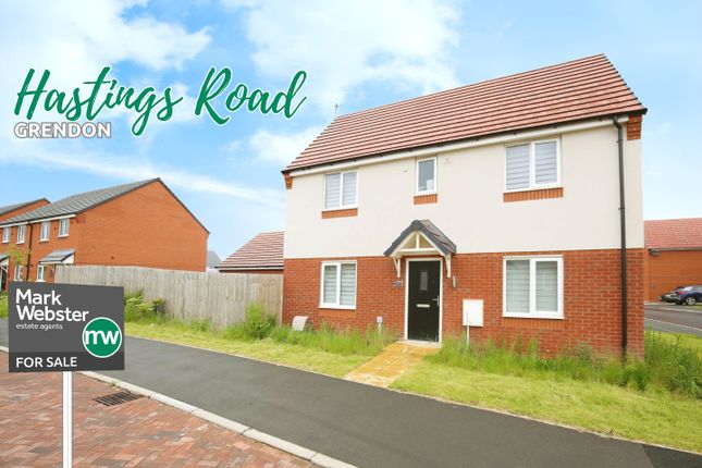 Thumbnail Detached house for sale in Hastings Road, Grendon, Atherstone