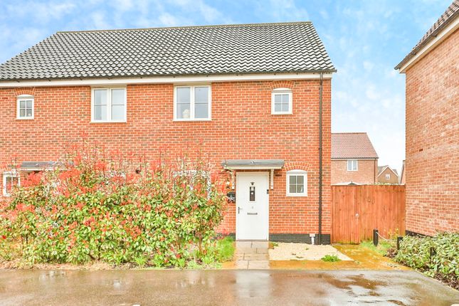 Semi-detached house for sale in Pingo Road, Watton, Thetford