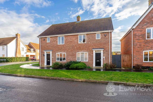 Thumbnail Semi-detached house to rent in Minnow Way, Mulbarton, Norwich, Norfolk