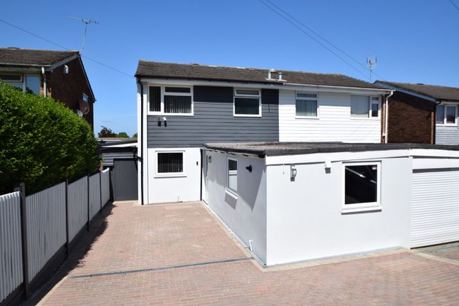 Semi-detached house for sale in Trelawn Crescent, Lordswood, Chatham, Kent