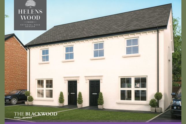 Thumbnail Semi-detached house for sale in Site 238- The Blackwood Helens Wood, Rathgael Road, Bangor