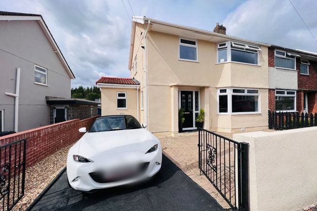 Thumbnail Semi-detached house for sale in Meadow Crescent, Scwrfa, Tredegar
