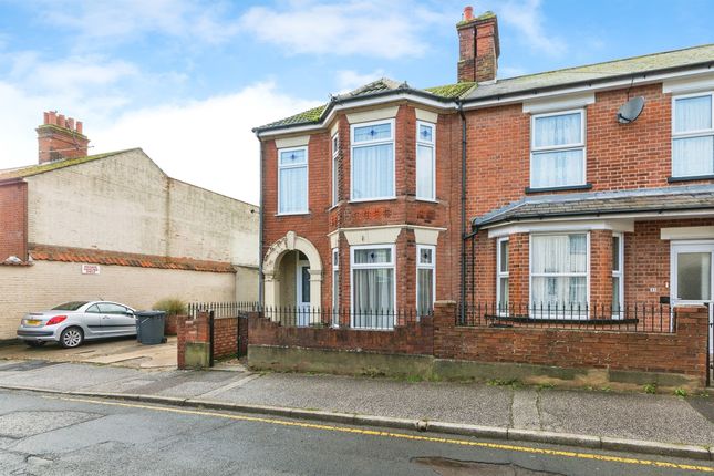 Thumbnail End terrace house for sale in Tennyson Road, Lowestoft