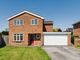 Thumbnail Detached house for sale in Grosvenor Crescent, Rossett, Wrexham