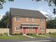 Thumbnail Semi-detached house for sale in "The Turner" at Pye Green Road, Hednesford, Cannock