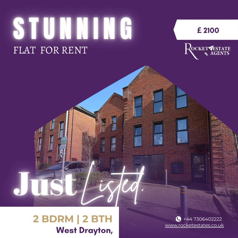 Property photo 1 of 7 2 Bed Flat To Rent Otter Way, West Drayton Ub7