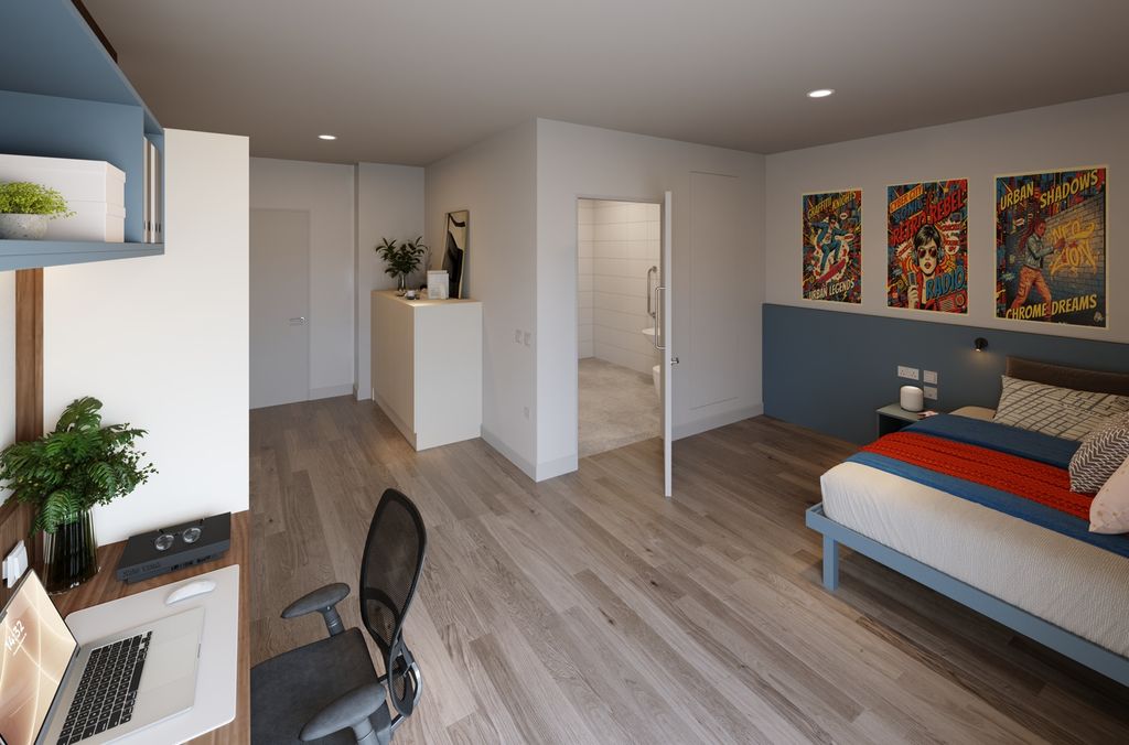 Property photo 1 of 8 Bright, Contemporary Double Bedroom With A Study A...