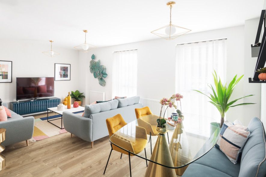 Property photo 3 of 8 Newhayes Two Bed Show Apartment Living Dining v3