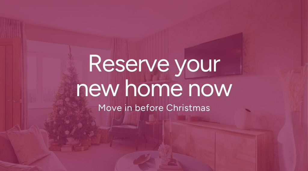 Property photo 2 of 11 A Festive Living Room With A Christmas Tree In The Foreground And A Television And Cabinet In The ba