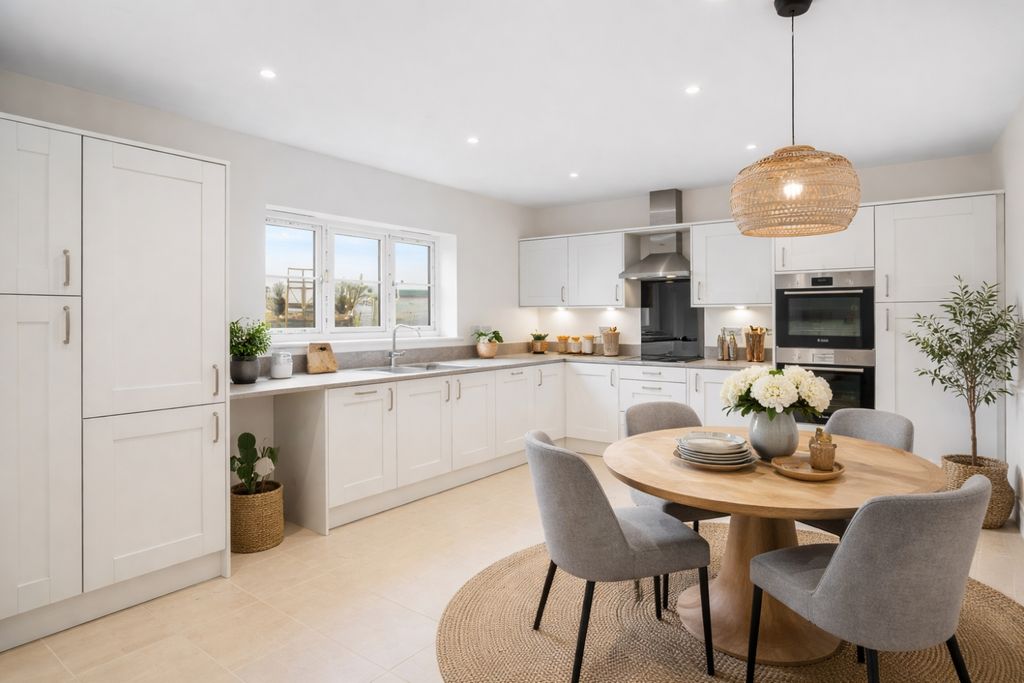 Property photo 3 of 25 Modern Kitchen With Dining Area