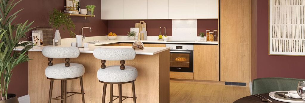 Property photo 2 of 3 An Interior CGI Of The Kitchen / Dining Area At Hertford Locks