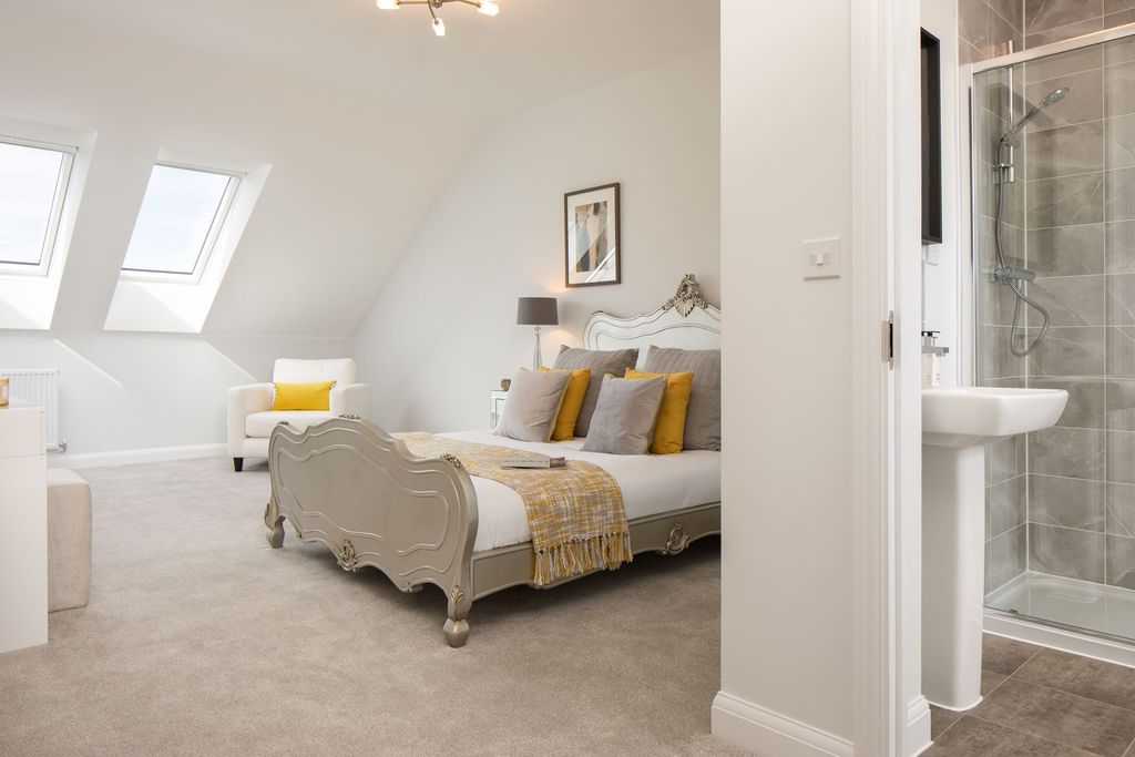 Property photo 2 of 6 Image Of The En Suite Master Bedroom In The Woodcote Show Home At Park Farm, Thornbury