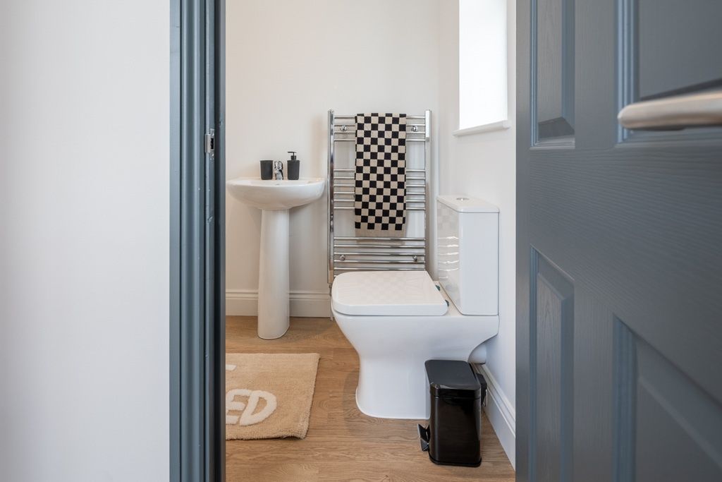 Property photo 2 of 13 Bright Modern Bathroom With Heated Towel Rail...
