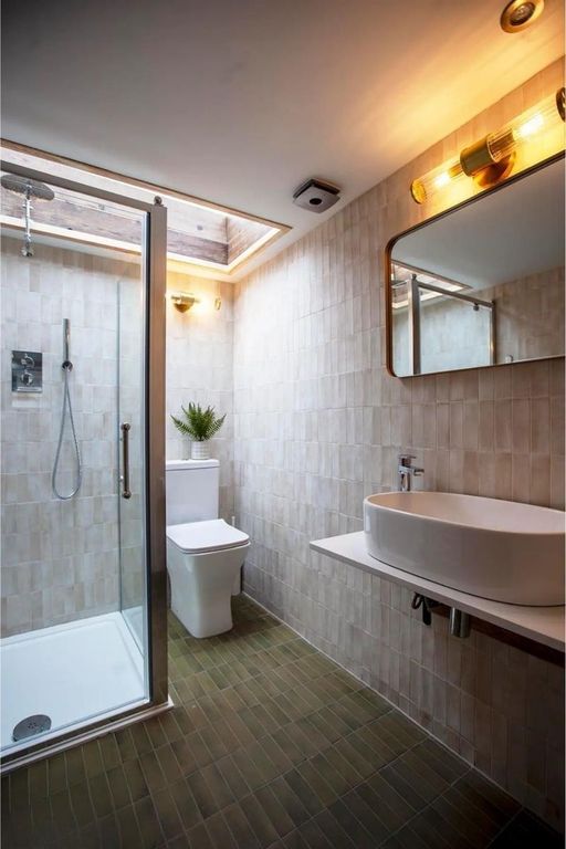 Property photo 1 of 9 Modern Bathroom With Walk-In Shower And Sleek Sink...