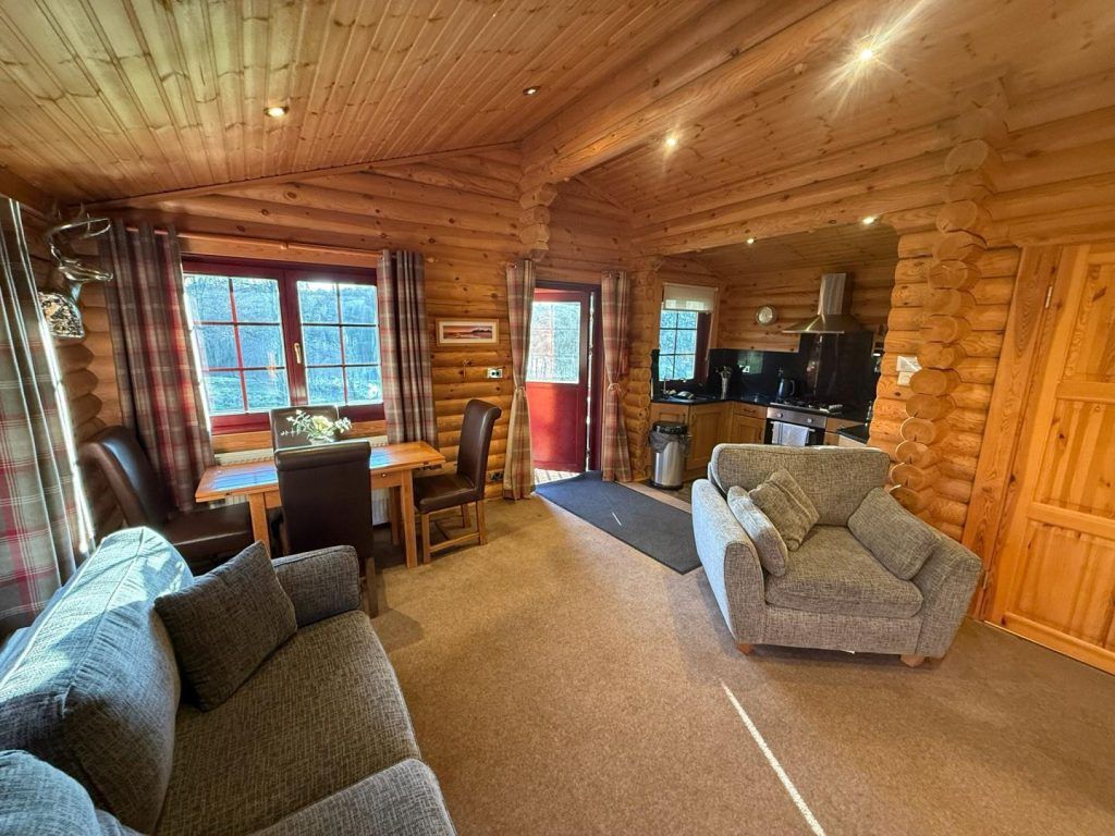 Property photo 3 of 7 Open Plan Log Cabin Lounge, Dining Area And Kitchen