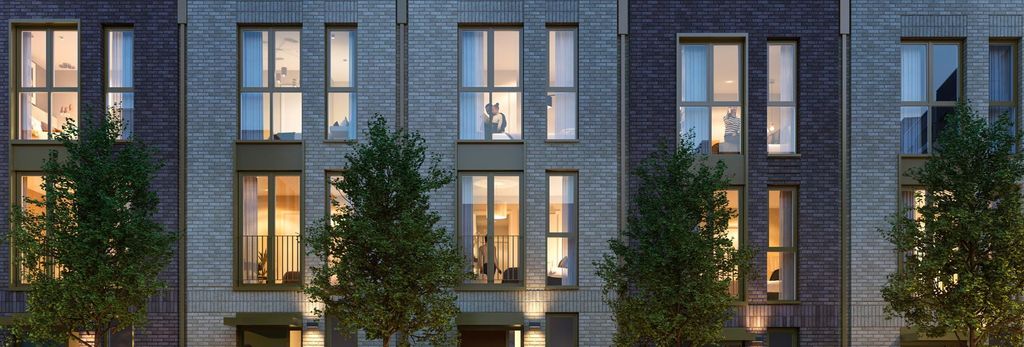 Property photo 1 of 5 CGI Of Exterior Building Façade At Night.