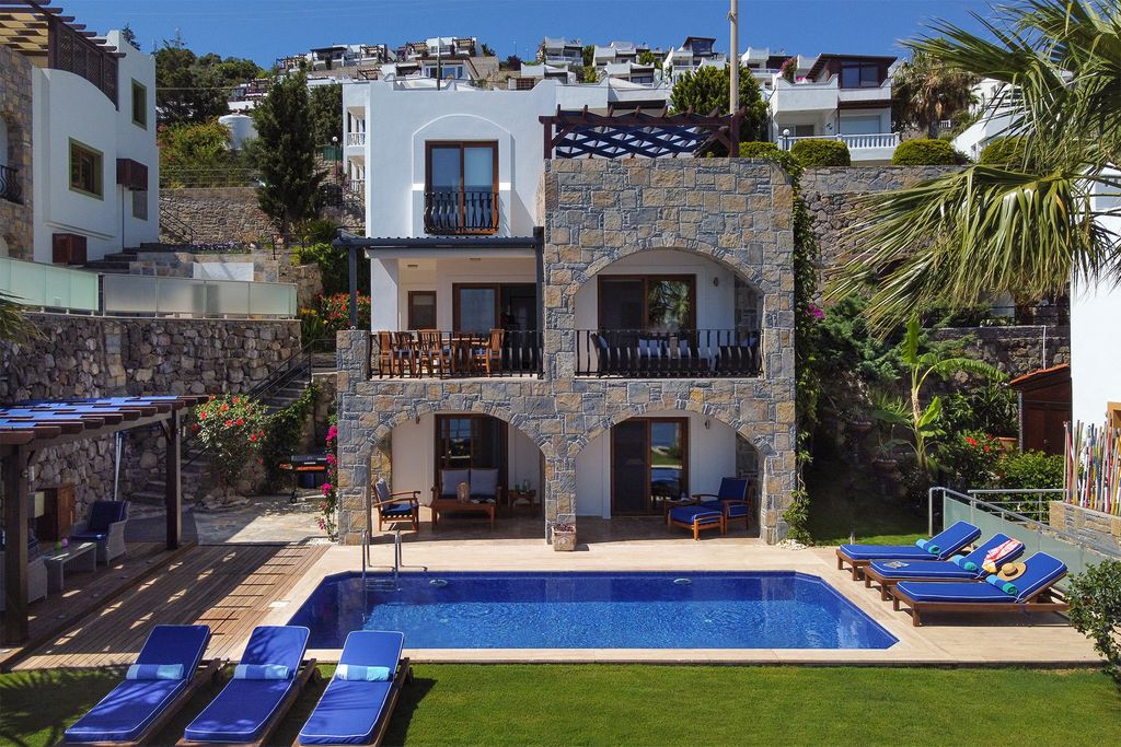 Property photo 1 of 24 Sea View Yalikavak Villa-Stone Exterior Walls