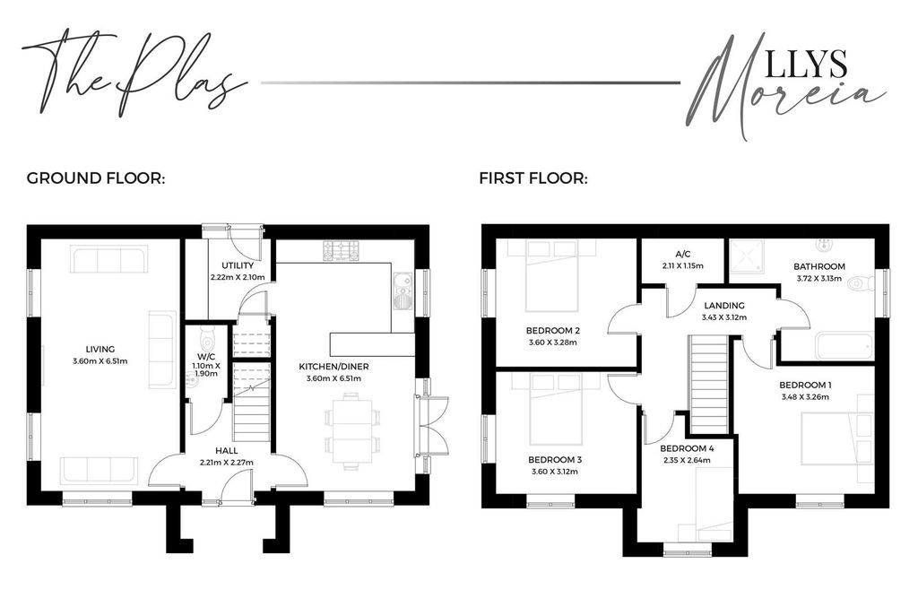 Property photo 2 of 10 Lm The Plas Floor Plan.Jpeg