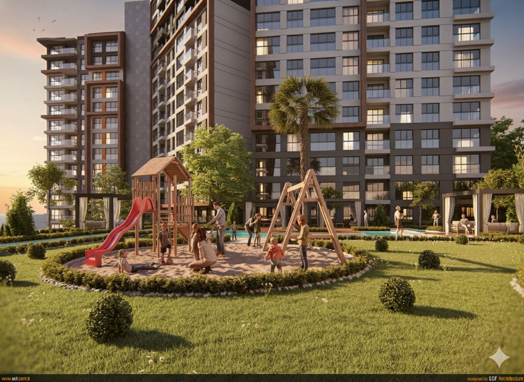 Property photo 3 of 18 Distinctive Apartments For Sale In Gaziosmanpasa - Children's Recreation Areas