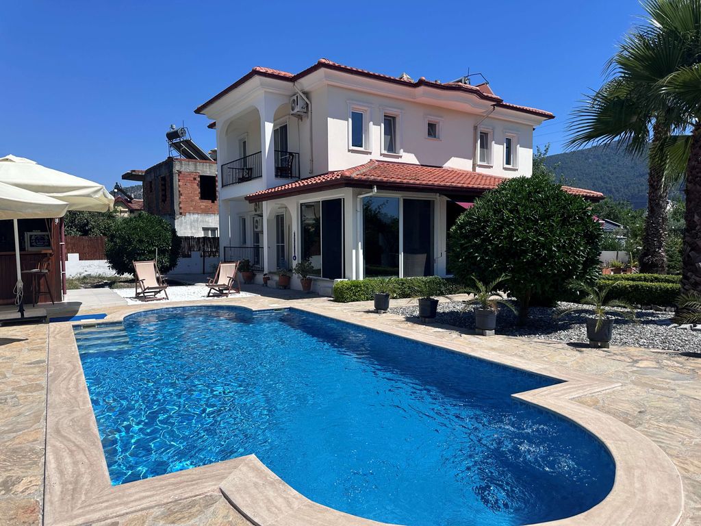 Property photo 1 of 23 Peaceful Villa For Sale In Dalyan - Main View Of The Villa, Pool And Sun Terraces