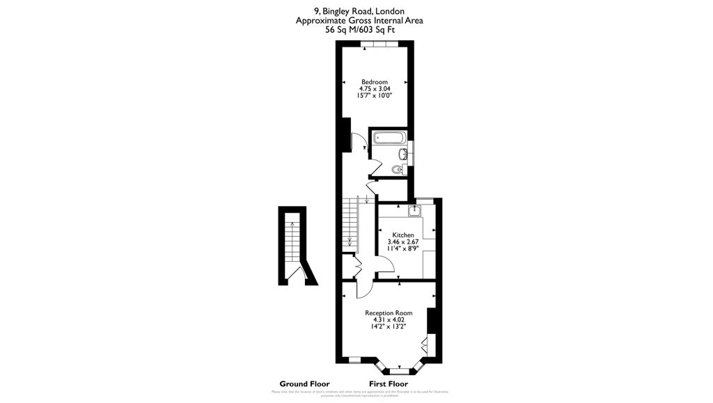 Property photo 2 of 6 First Floor Flat, 9, Bingley Road, E16 3Jr.Jpg