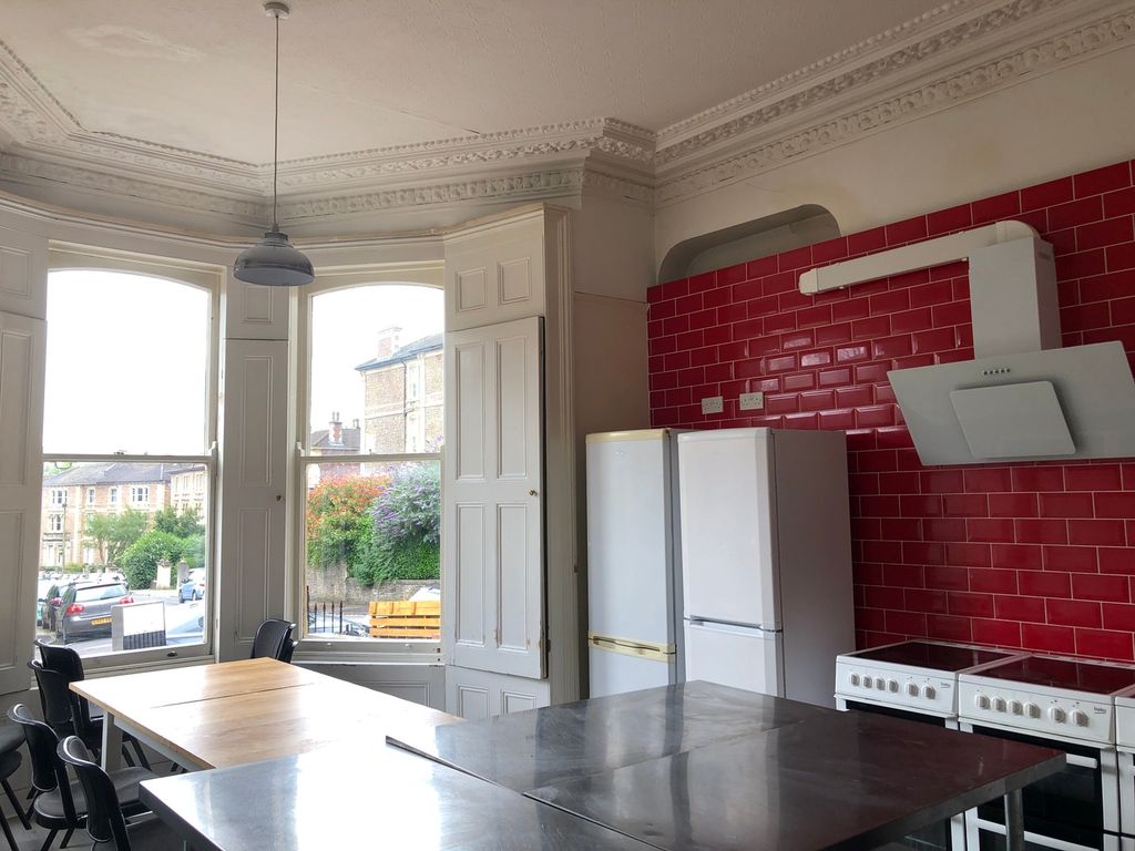 Property photo 2 of 17 A Spacious Kitchen With Red Tiled Walls, Large Win...