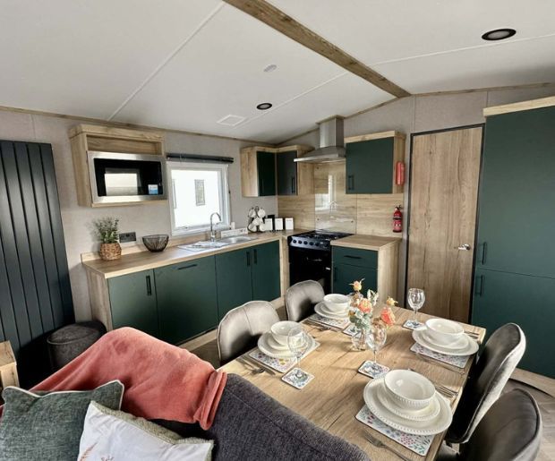 Property photo 3 of 10 Abi Hamilton Open Plan Living Room Lounge Dining Area And Kitchen Space At Hoburne Cotswold Holiday Park