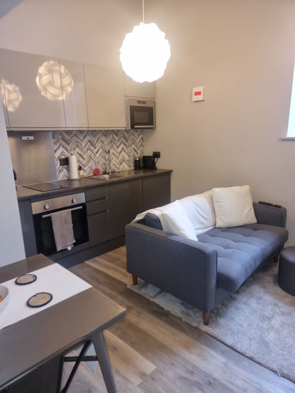 Property photo 1 of 8 Modern Open-Plan Living Area With A Compact Kitche...