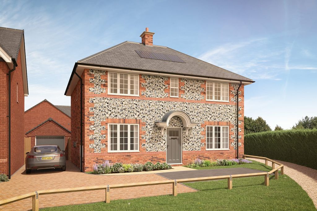 Property photo 1 of 10 A Charming Two-Story Brick House With A Patterned Exterior