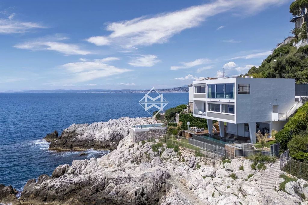 Property photo 1 of 20 Cap De Nice: Exceptional Contemporary Waterfront Villa Recently Renovated.