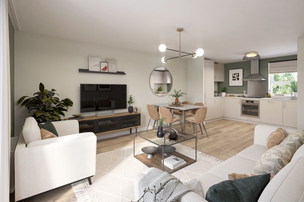 Property photo 2 of 6 Kitchen Living And Dining Room In The 2 Bedroom Darent
