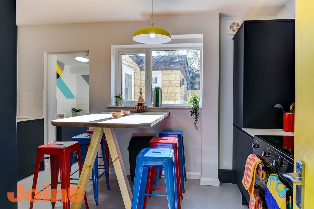 Property photo 3 of 6 Bright, Modern Kitchen Featuring A Wooden High Tab...