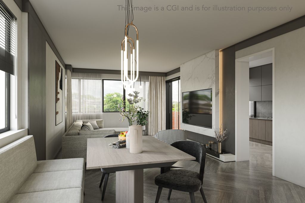 Property photo 3 of 11 CGI Of Reception/ Dining Room/ Kitchen