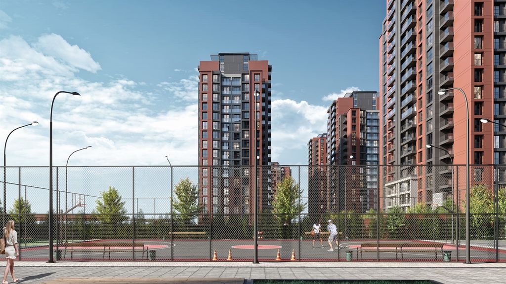 Property photo 3 of 18 Impressive Istanbul Apartments For Sale With Many On-Complex Facilities - Tennis And Basketball Courts