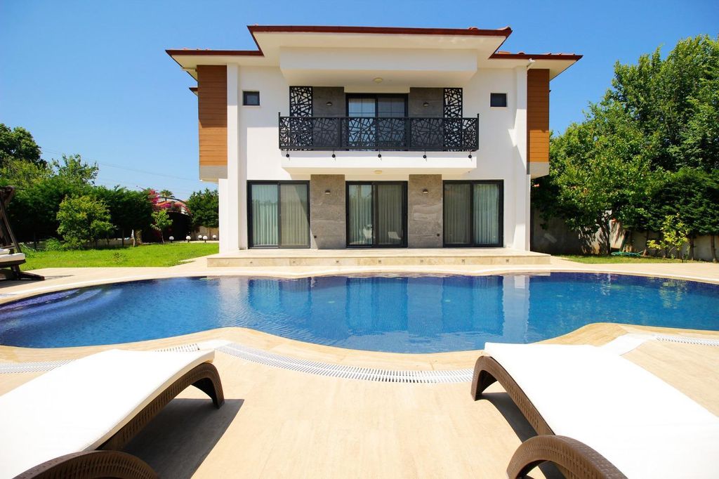 Property photo 1 of 16 Beautiful Five-Bedroom Villa In Dalyan For Sale - Main View Of Villa And Pool