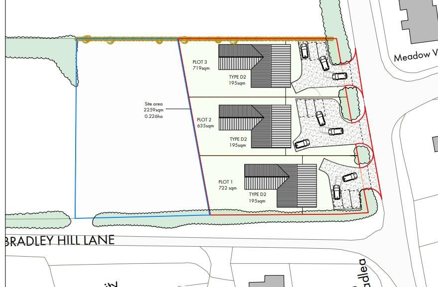 Property photo 1 of 4 Plan Showing Siting Of The 3 Proposed New Dwelling